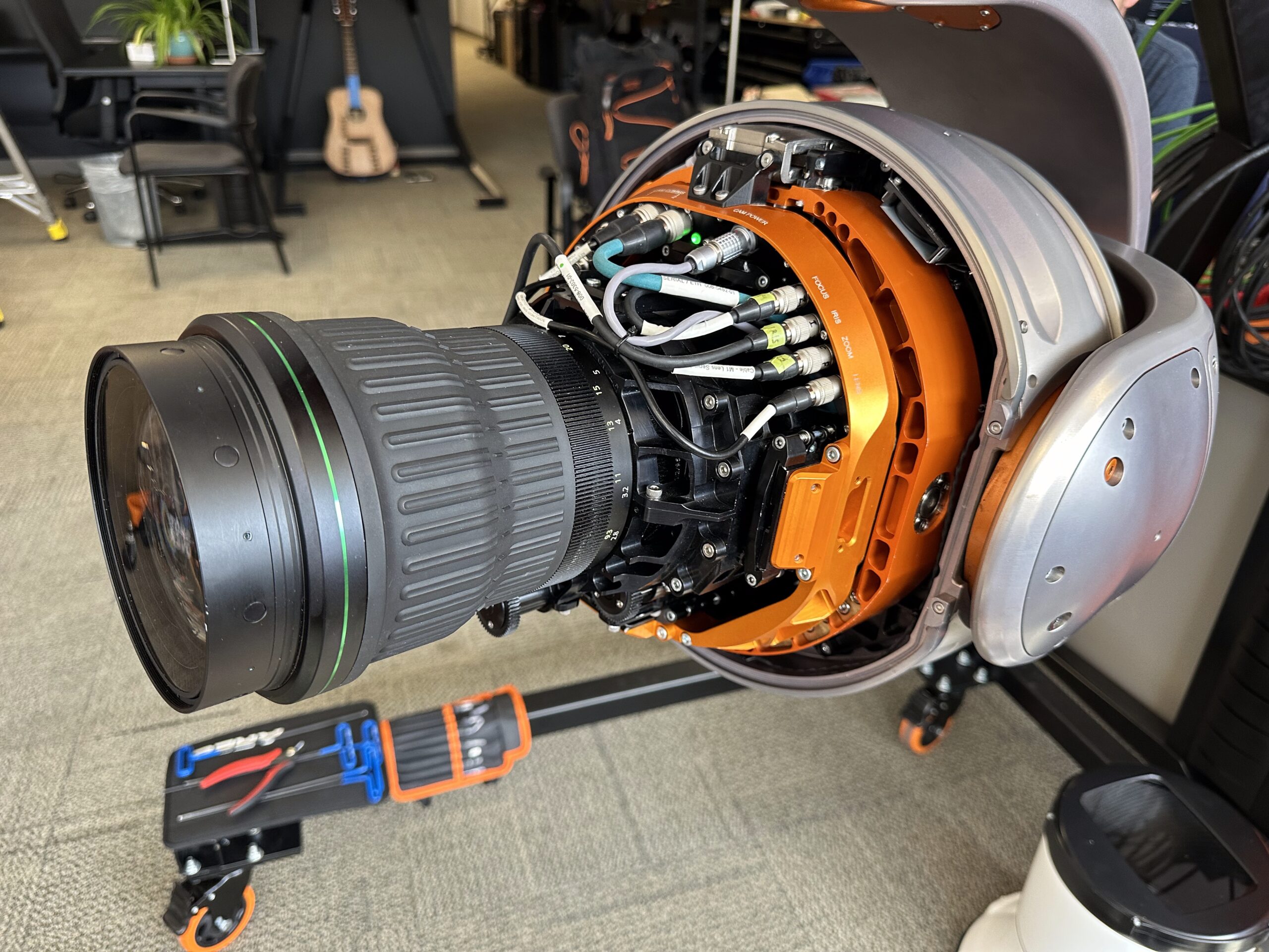 M1 with large lens and custom sensor