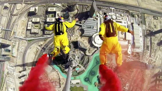SHOTOVER F1 Captures the Action for Guinness World Record Setting BASE Jump from the Burj Khalifa