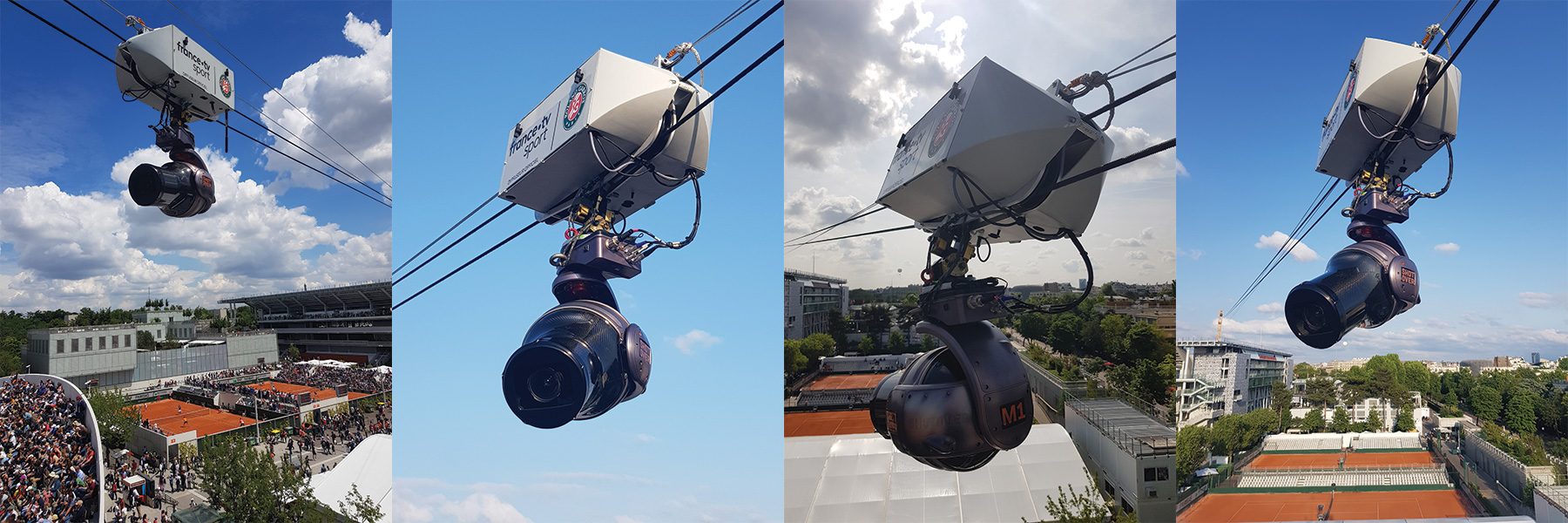 SHOTOVER M1 at Roland Garros with ACS France for 2019 French Open