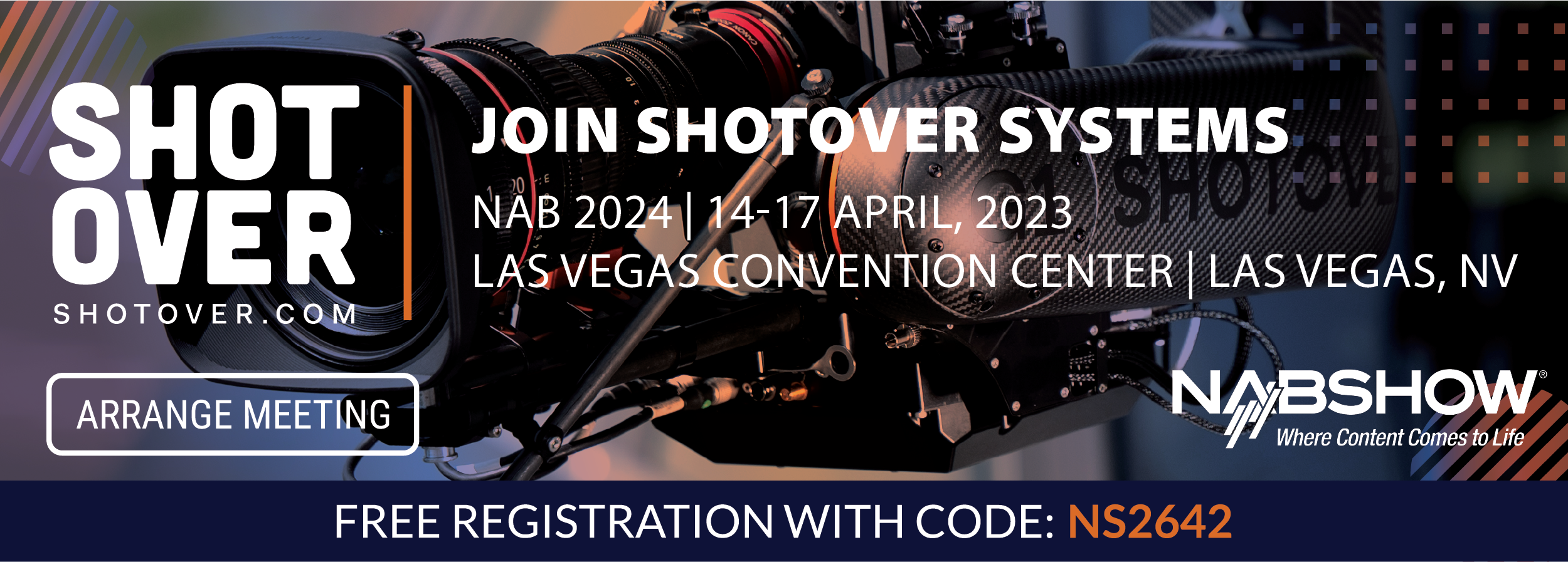 Meet the SHOTOVER Team at NAB: Two Ways to Connect!