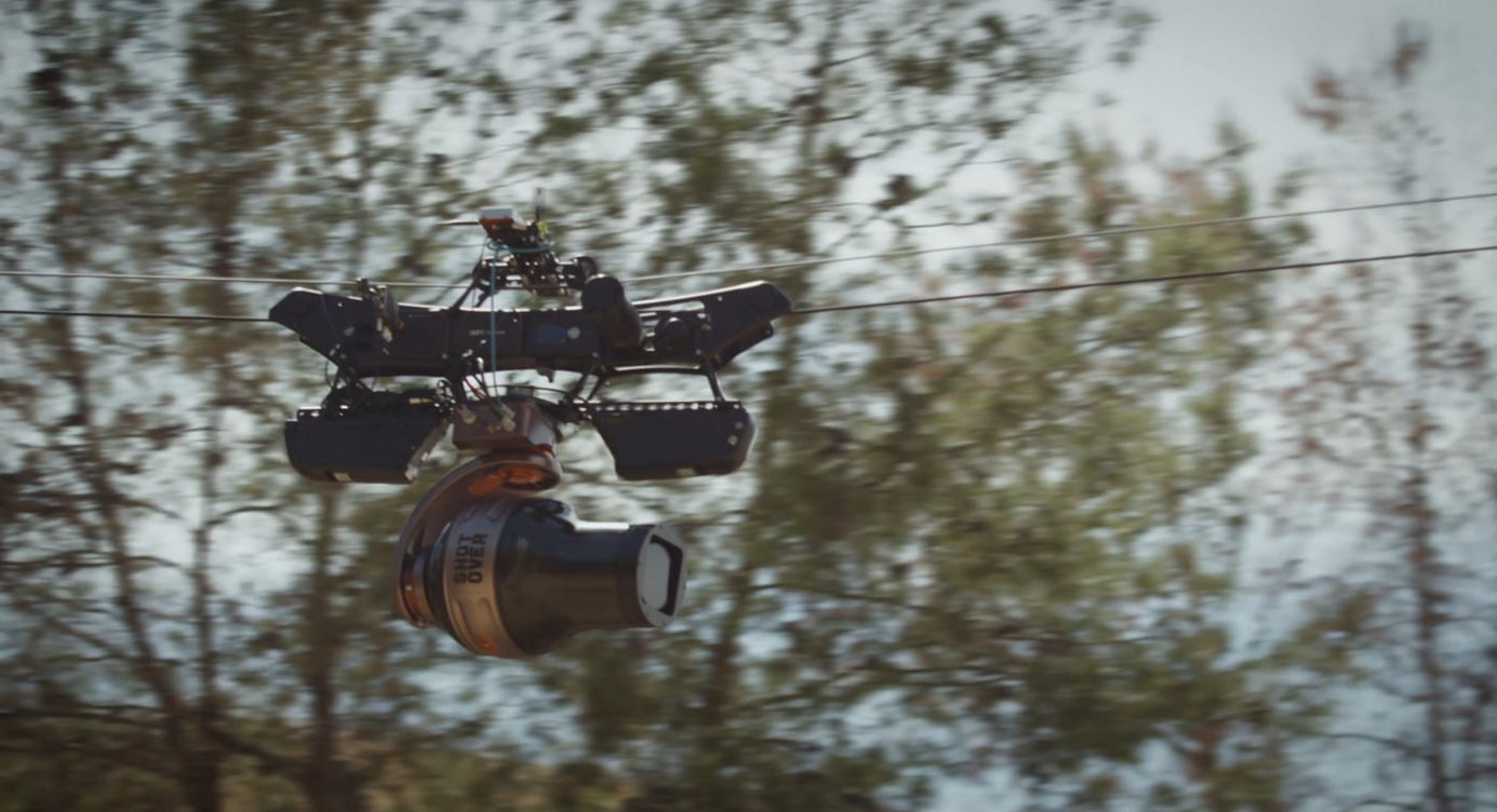 SHOTOVER M1 Flys Through The Air Mounted On DEFY Dactylcam Pro 48v