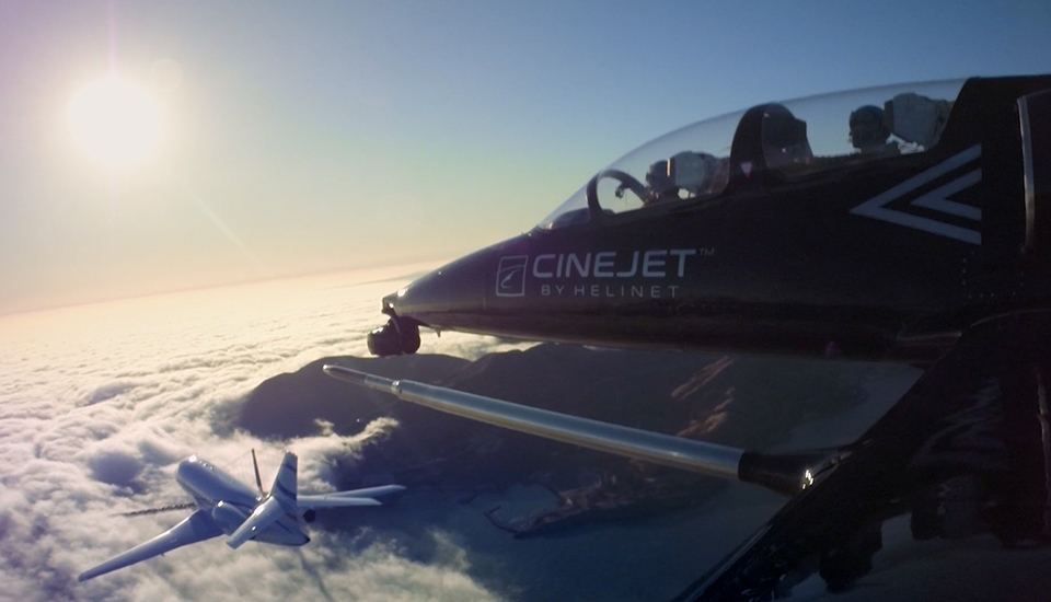 Helinet Aviation and Patriots Jet Team Debut Groundbreaking CineJet™ Featuring a Custom SHOTOVER F1