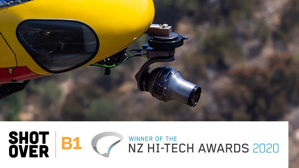 SHOTOVER B1 Wins 2020 NZ Hi-Tech Award for Most Innovative Hi-Tech Hardware Product